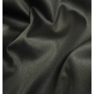 Satin de coton Noir stretch -...