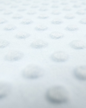 Minky - Tissu doudou - Pois - Bleu ciel - Mercerine