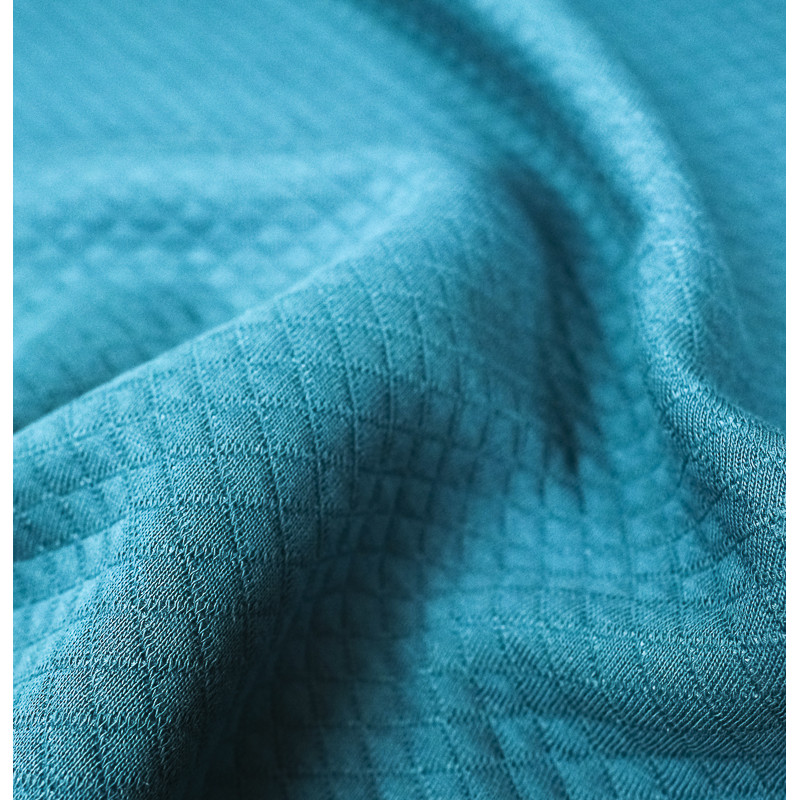 Jersey Matelasse Bleu Paon x10cm -  Mercerine