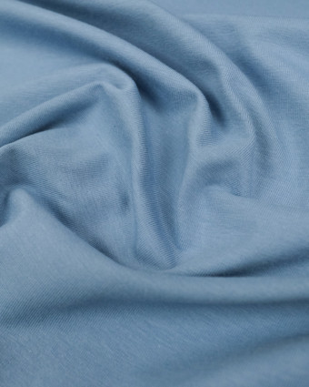 Jersey bleu jean coton oeko tex Lise x10cm -  Mercerine