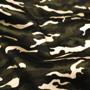 Satin de coton camouflage...