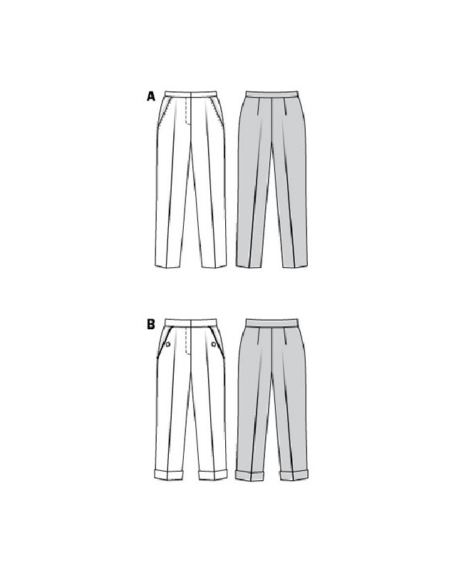 Patron de couture Pantalon Burda - Mercerine
