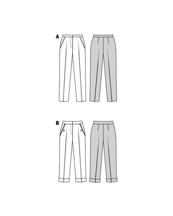 Patron de couture Pantalon Burda - Mercerine