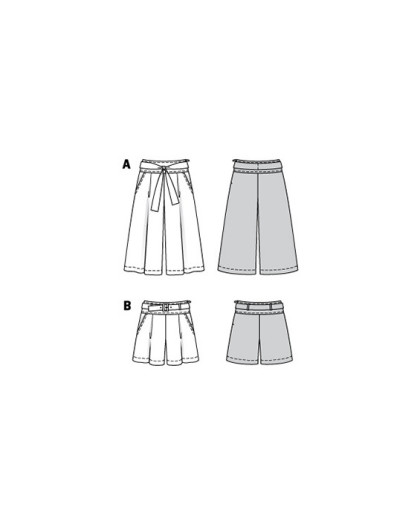 Burda Style Patron De Couture Femme #5751 - Pantalon Large Élégant Avec Poches Et Fermoir, Tailles 36-48