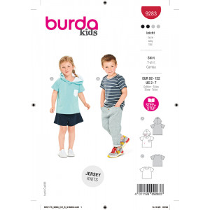 Patron Enfant t-shirt Burda 9283 - Mercerine