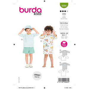 Patron T-shirt Enfant Burda 9284 - Mercerine