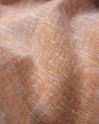 Lin coton au mètre : tissu bordeaux - Mercerine