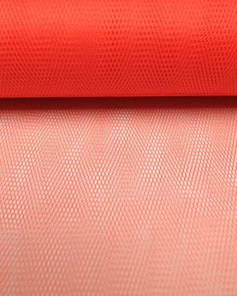 Tulle orange rigide largeur 150cm - 10cm - Mercerine
