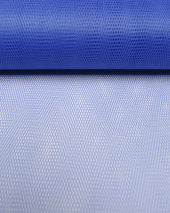 Tulle bleu roi rigide largeur 150cm - 10cm - Mercerine