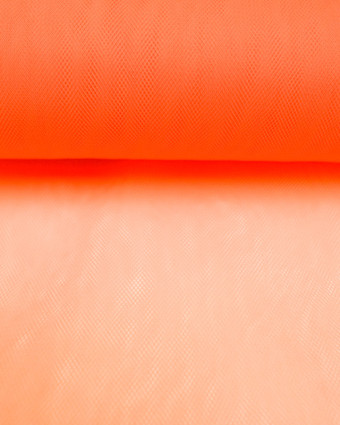 Tulle orange fluo souple largeur 300cm  - 10cm - Mercerine