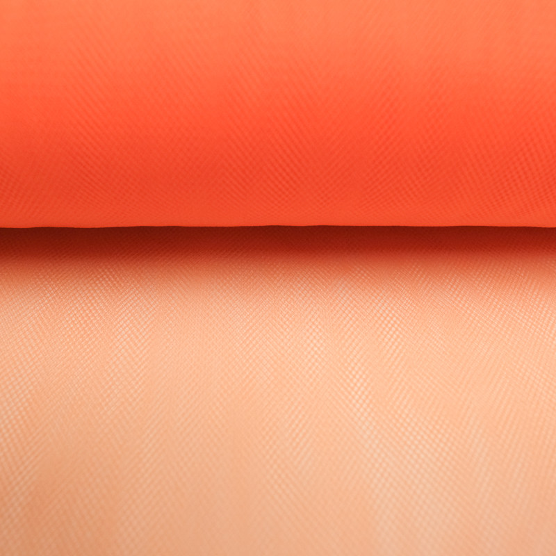 Tulle orange souple largeur 300cm  - 10cm - Mercerine