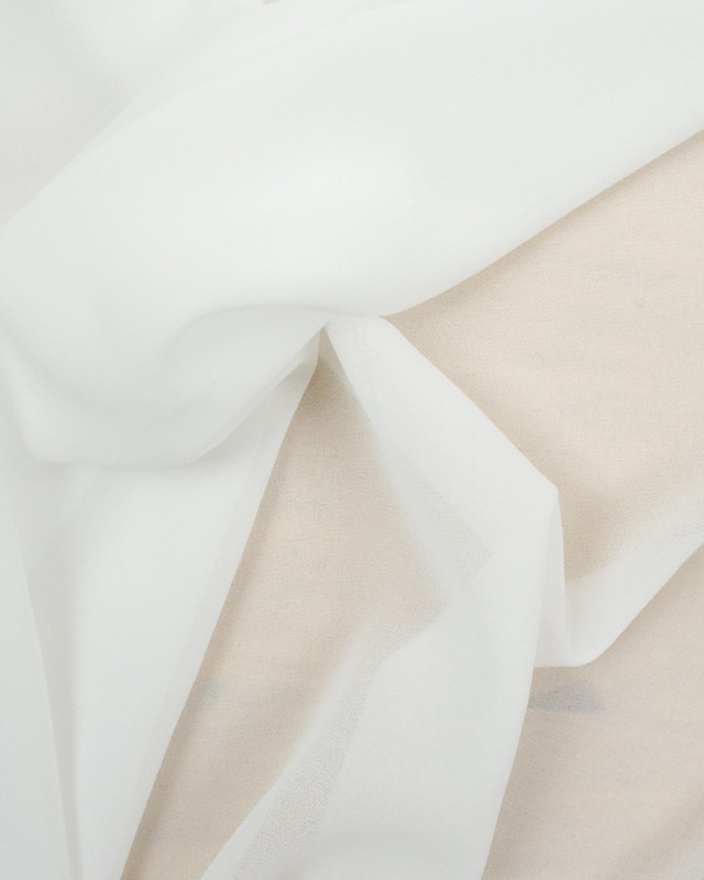 Voile crêpe écru x10cm -  Mercerine