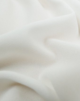 Voile crêpe écru x10cm -  Mercerine