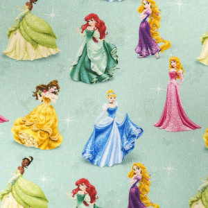 Tissu Princesses Disney Vintage