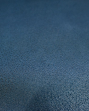Tissu Simili cuir bleu indigo Kent au mètre - Mercerine