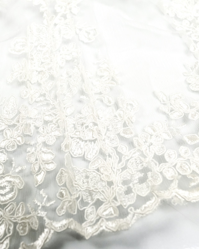 Dentelle Ancienne écru Festonnée – 3 Mètres – Coton – France
