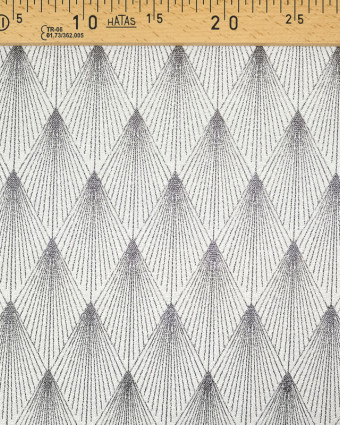 Jacquard - Tissu au metre - Comete -  Gris/Argent - Mercerine