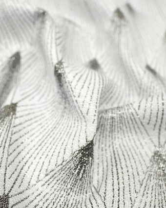Jacquard - Tissu au metre - Comete -  Gris/Argent - Mercerine