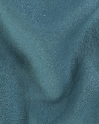 Tissu lin bleu léger : tissu au mètre  Mercerine