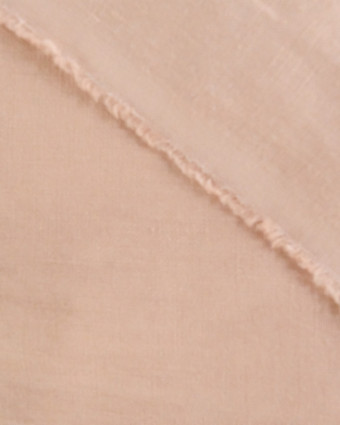 Tissu LIN rose doux Laura - Mercerine