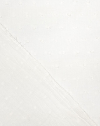 Plumetis de Coton Blanc  - Mercerine