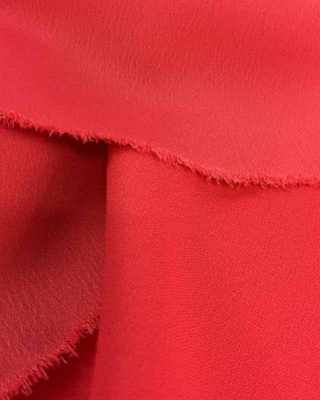 Tissu crêpe envers satin corail Cristina - Mercerine