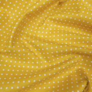 Popeline de coton jaune...