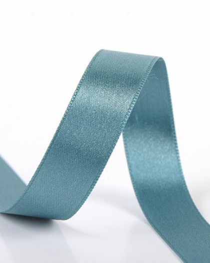 Ruban satin Bleu Gris pour couture et décoration - Mercerine