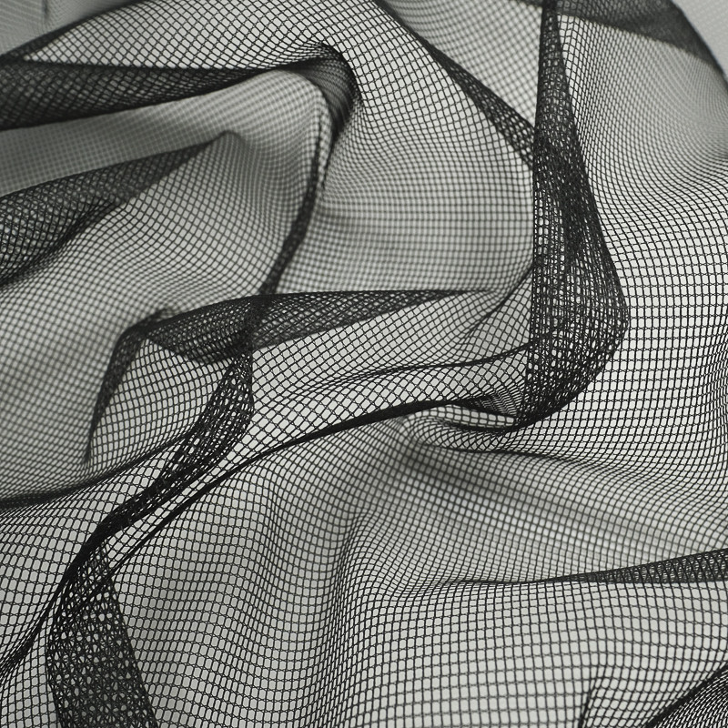 Tissu moustiquaire noir grande largeur Fabrication française