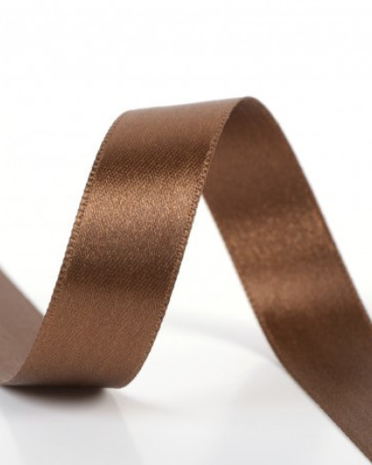 Ruban satin marron