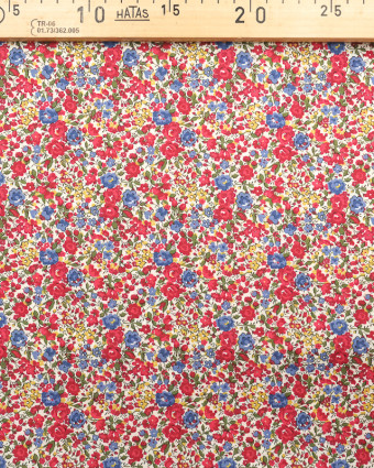 Coton Liberty Fabrics rouge - Emma and Georgina C - Mercerine