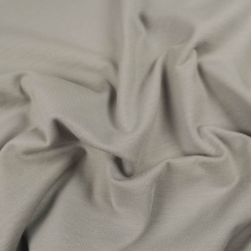 Jersey coton gris craie  Oekotex Kate