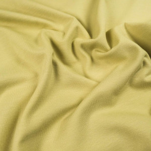 Jersey coton jaune pastel...