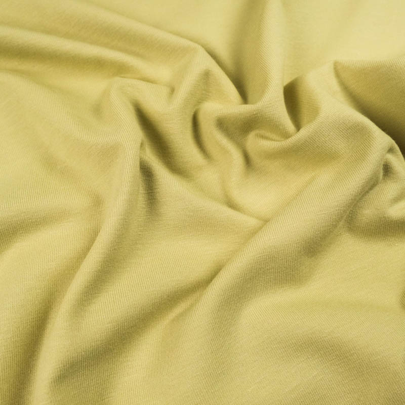 Jersey coton jaune pastel Oekotex Kate