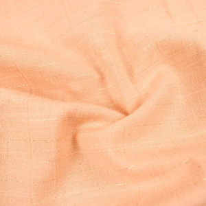 Coton Sari texturé  rose rayé lurex or Kate