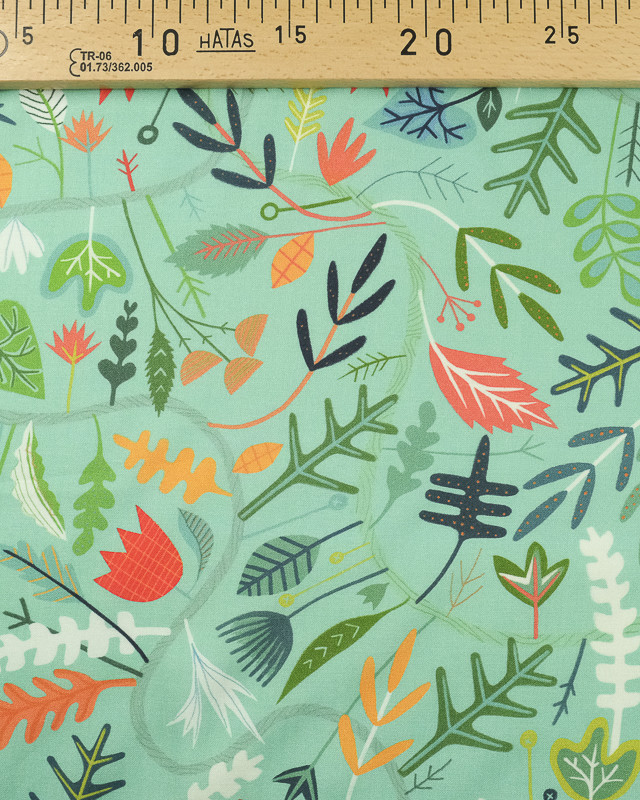 Dashwood Studio Rayonne Circle lines Seasons vert