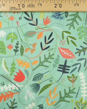 Dashwood Studio Rayonne Circle lines Seasons vert