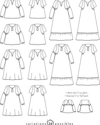 PETITES CHOSES - robe et blouse femme - Atelier Scammit - Mercerine