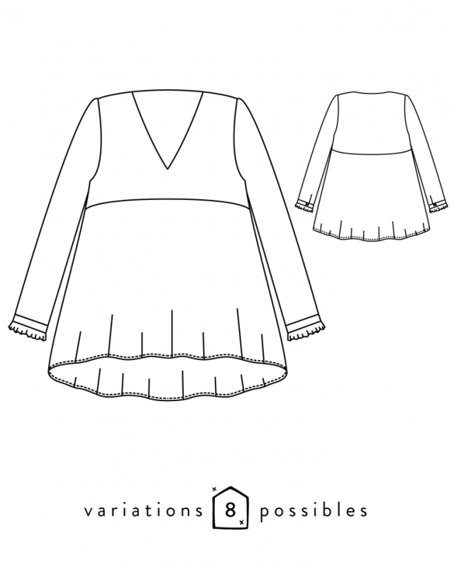 ZEPHIR Patron de blouse femme - Atelier Scammit - Mercerine