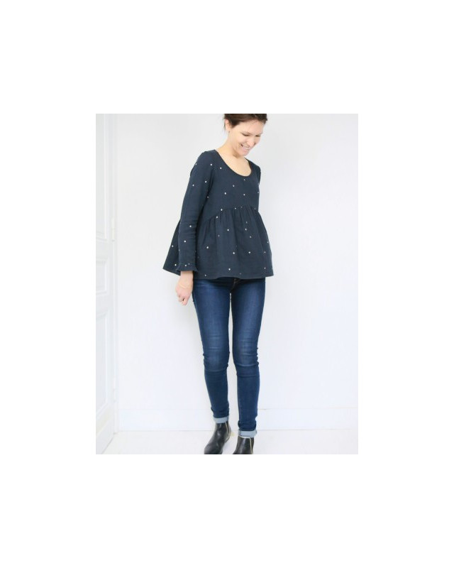 VIREVOLTE -patron de couture -blouse et robe - Atelier Scammit - Mercerine