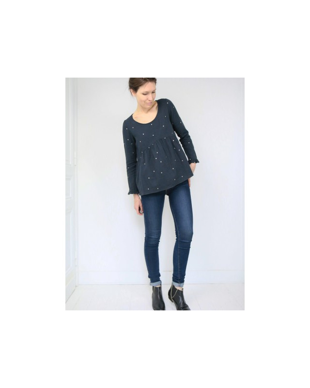 VIREVOLTE -patron de couture -blouse et robe - Atelier Scammit - Mercerine