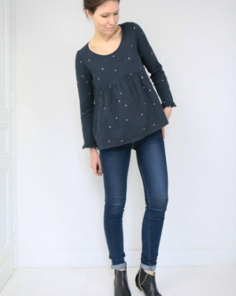VIREVOLTE -patron de couture -blouse et robe - Atelier Scammit - Mercerine