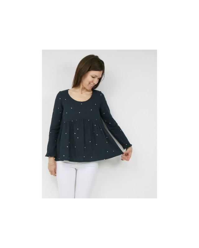 VIREVOLTE -patron de couture -blouse et robe - Atelier Scammit - Mercerine