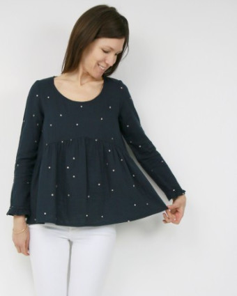 VIREVOLTE -patron de couture -blouse et robe - Atelier Scammit - Mercerine