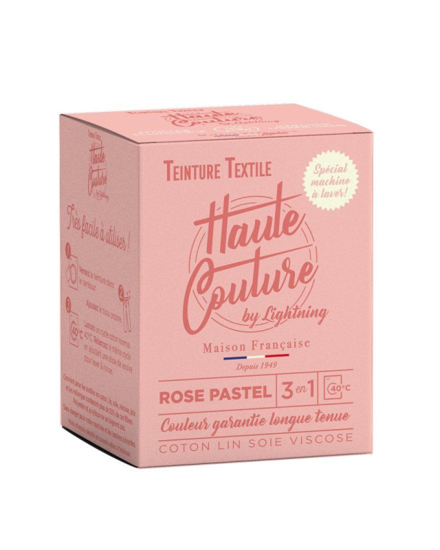 Teinture textile rose pastel Haute couture rose pastel - Mercerine