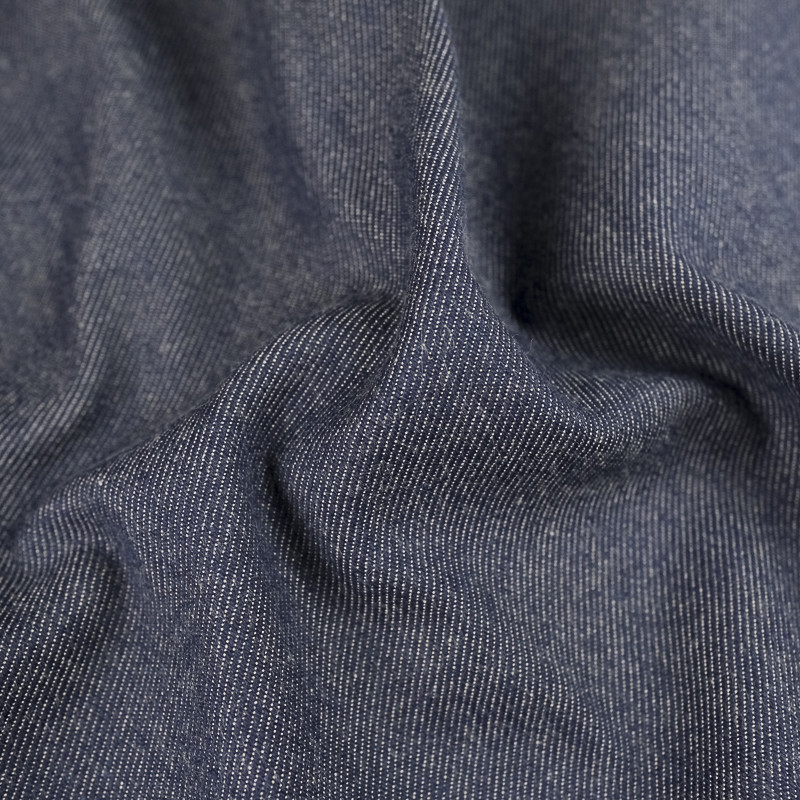 Jeans double teinture bleue kaki - Tissu et mercerie : madras