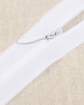 Fermeture à glissière invisible blanc