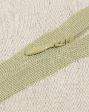 Fermeture à glissière invisible vert des prés