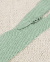 Fermeture à glissière invisible vert d'eau
