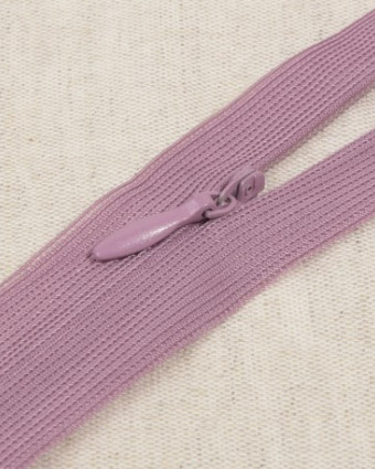 Fermeture à glissière invisible vieux mauve